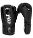 King Pro Boxing KPB/REVO 4 Boxhandschuhe – Premium Kickboxhandschuhe Schwarz/Schwarz