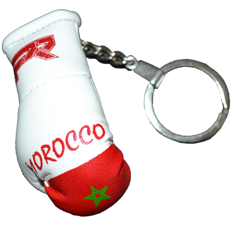 PunchR™  Punch Round Boxing Glove Keyring Flag Marocco