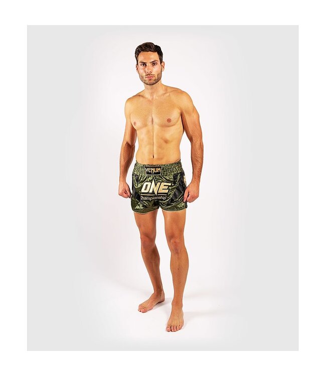Venum x ONE FC Muay Thai Short Khaki Gold
