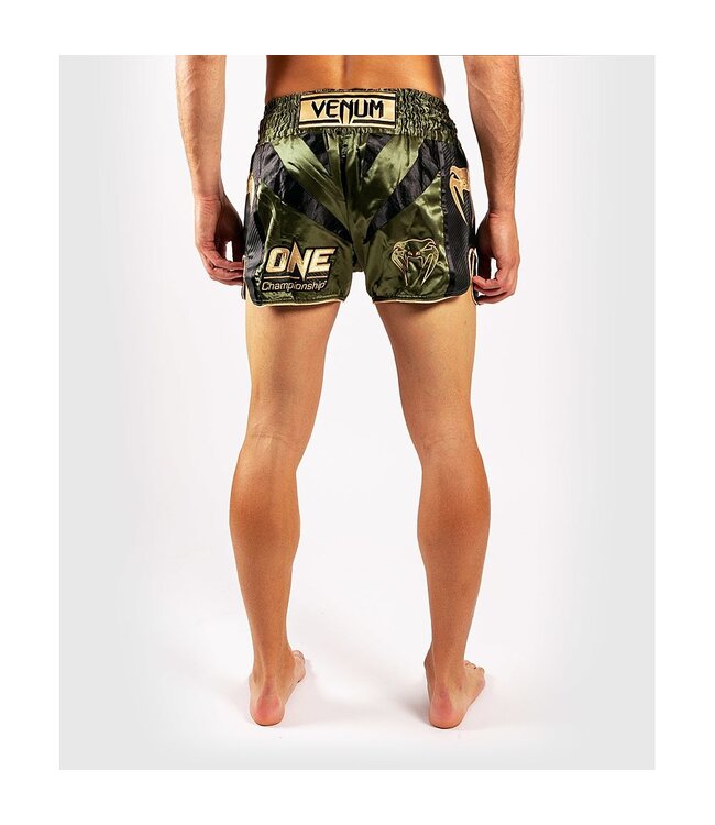 Venum x ONE FC Muay Thai Shorts Khaki Gold