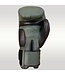 MUAY Premium Leather Boxing Gloves Black Army Green