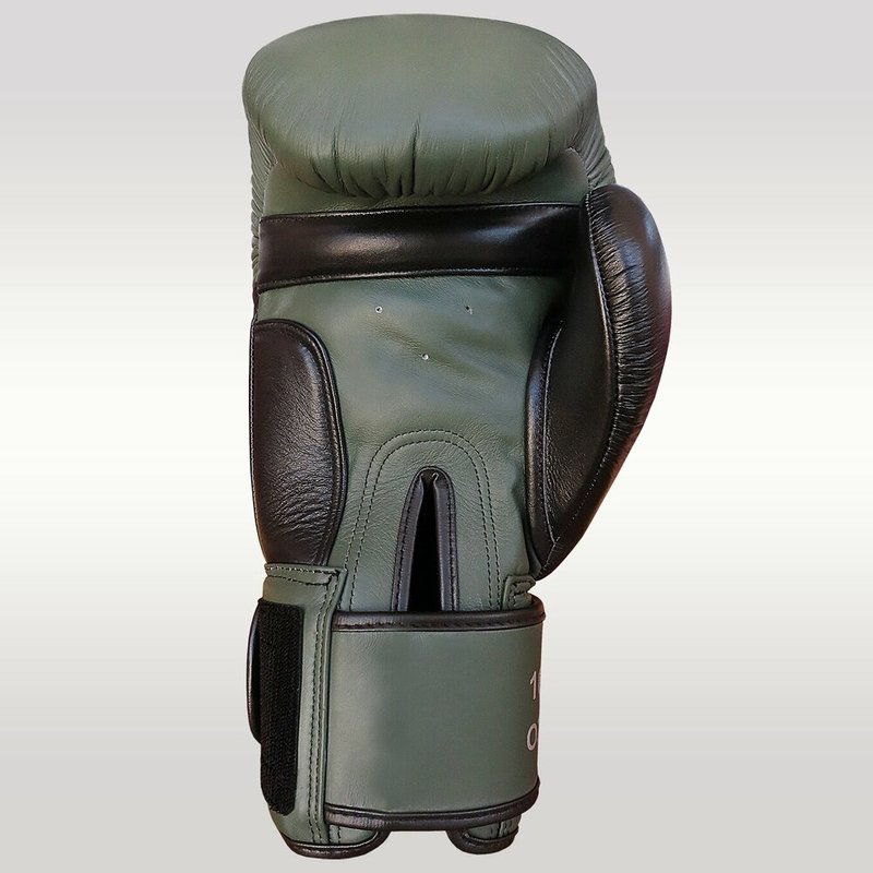 MUAY® MUAY® Premium Boxhandschuhe aus Leder Schwarz Militärgrün