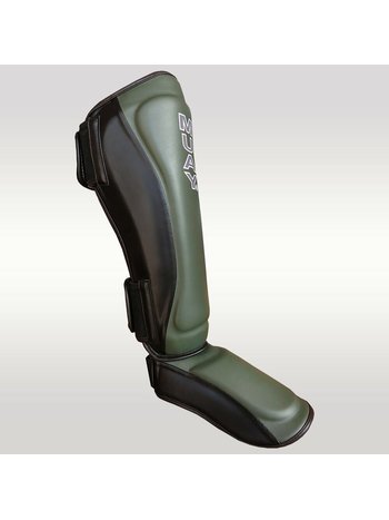 MUAY® MUAY Kickboxing Shin Guards Black Army Green