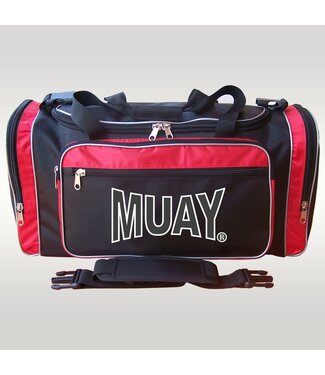 MUAY® MUAY® Classic Sports Bag Black Red Muay Thai Sportsgear