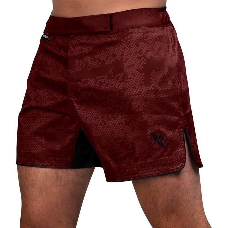 Hayabusa Hayabusa Hex Hybrid Fight Shorts Burgundy