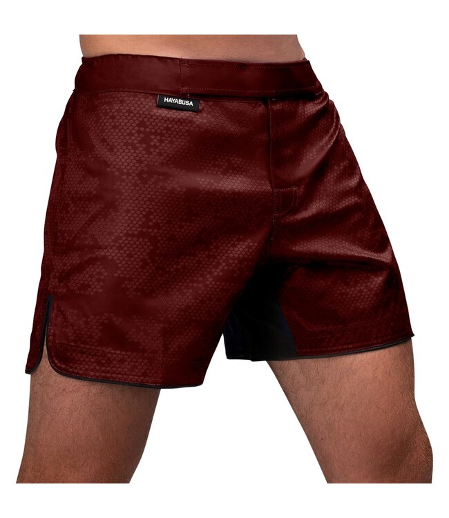 Hayabusa Hex Hybrid Fight Shorts Burgundy
