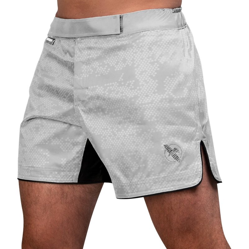 Hayabusa Flex Fight Shorts White MMA Training Short - FIGHTWEAR SHOP EUROPE