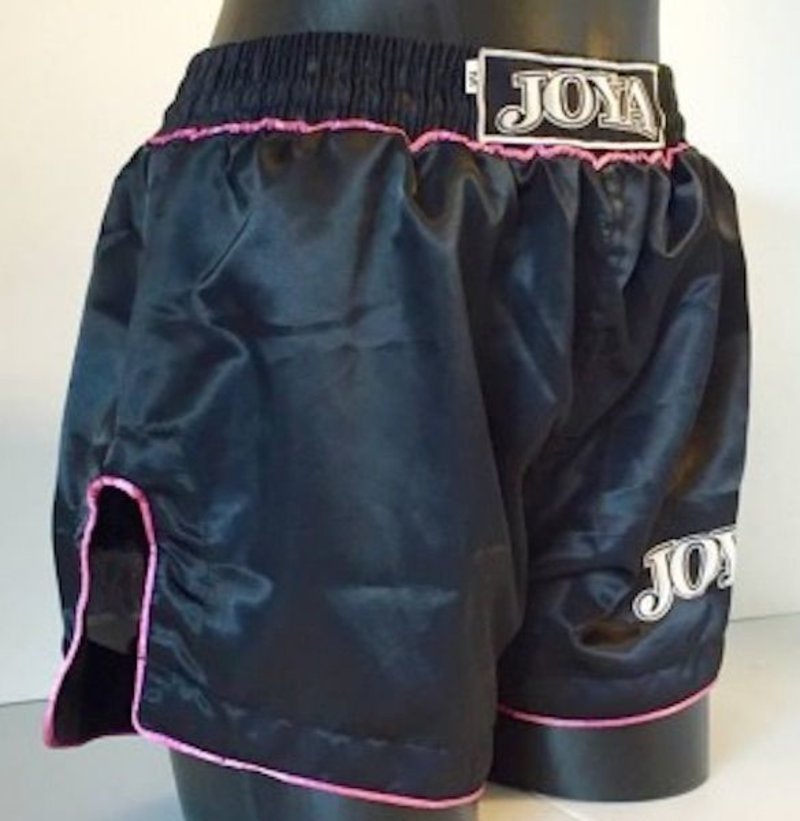 Joya Ladies Kickboxing Shorts Fighter Black Pink - FIGHTWEAR SHOP