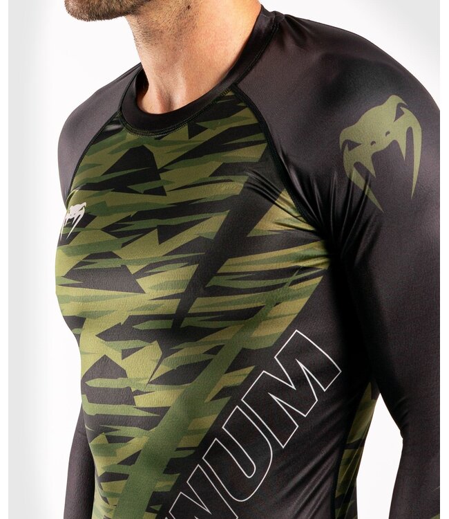 Venum Contender 5.0 Rashguards L/S Khaki Green Camo