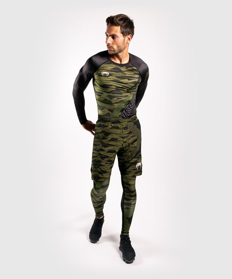 Venum Venum Contender 5.0 Rashguards L / S Khaki Camo