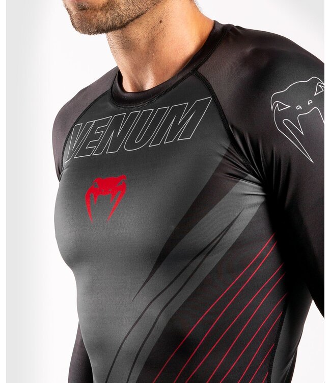 Venum Contender 5.0 Rashguards L/S Black Red