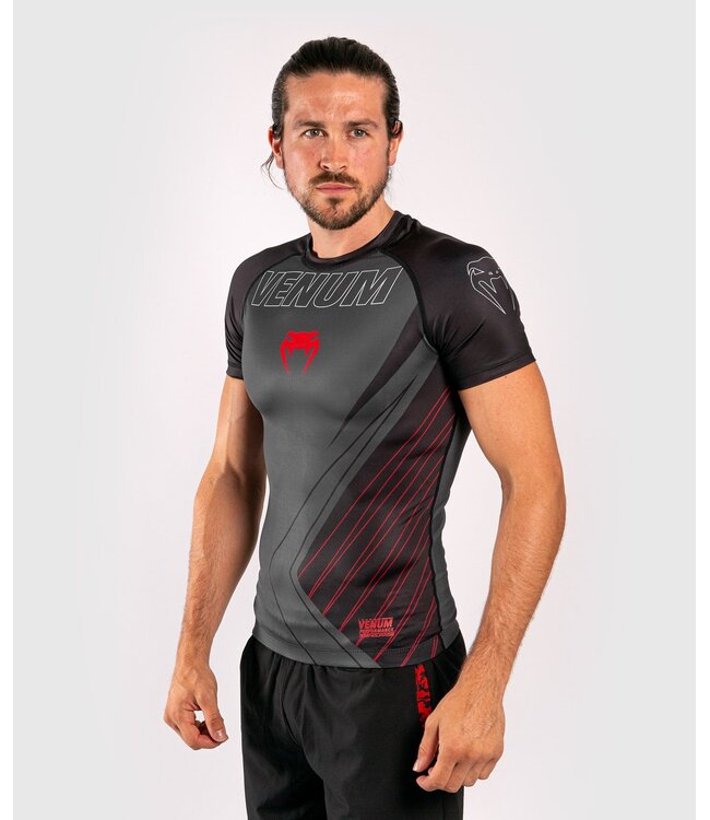 Venum Contender 5.0 Rashguards  Black Red
