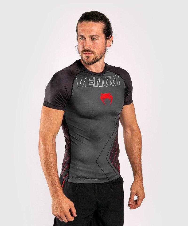 Venum Venum Contender 5.0 Rashguards S/S Zwart Rood