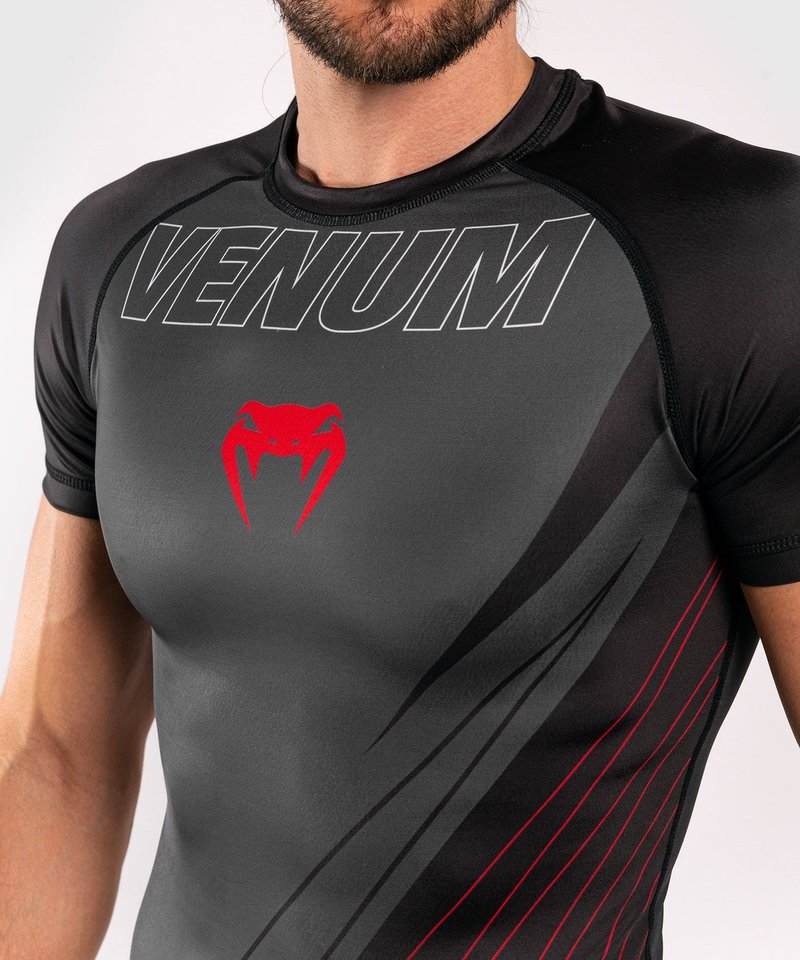 Venum Venum Contender 5.0 Rashguards K/A Schwarz Rot