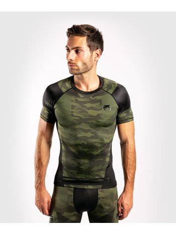 Venum Venum TROOPER Rash Guards K/A Forest Camo Schwarz