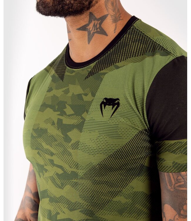 Venum TROOPER T-Shirt Katoen Forest Camo Groen Zwart