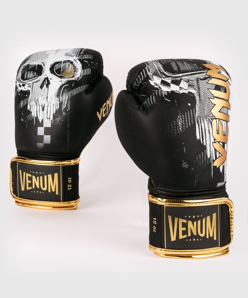 Venum Venum Skull Boxhandschuhe Schwarzgold Kickboxhandschuhe