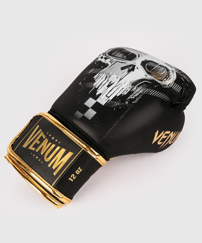 Venum Venum Kickbokshandschoenen Skull Bokshandschoenen Zwart Goud