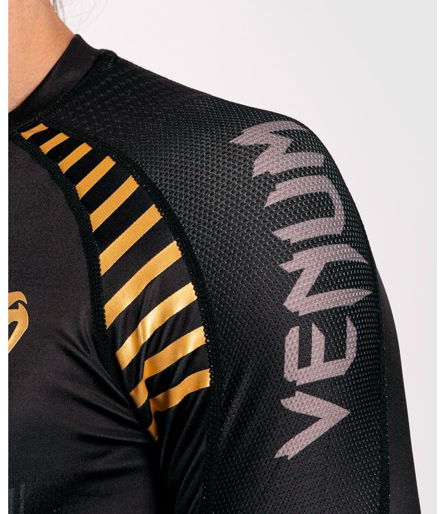 Venum SKULL Rash Guards L/S Black Gold Venum Clothing