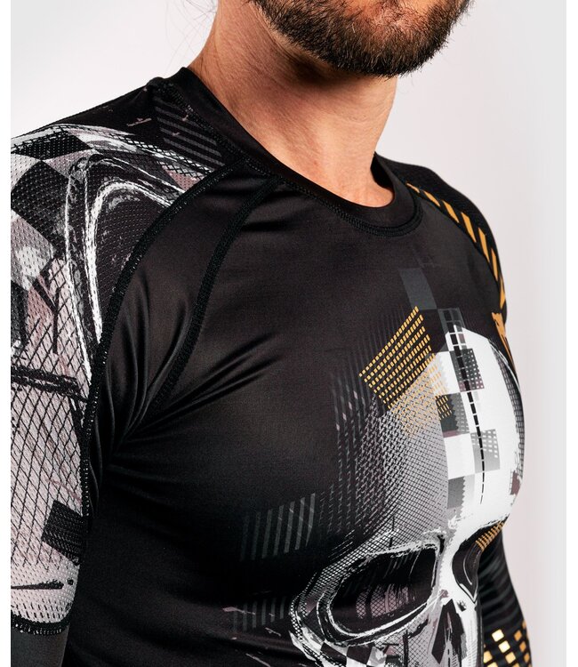 Venum Venum SKULL Rash Guards L/S Zwart Goud Venum Nederland