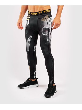 Venum Venum SKULL Spats Tights Strumpfhose Schwarz Gold