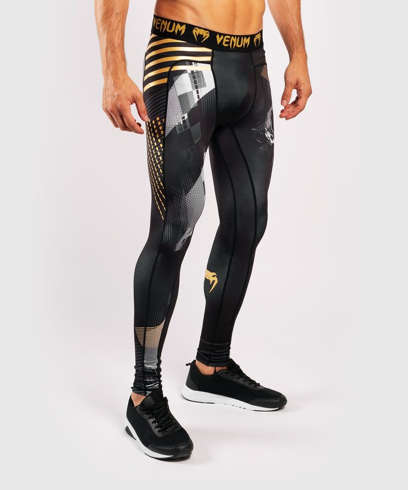 Venum Venum SKULL Spats Tights Black Gold