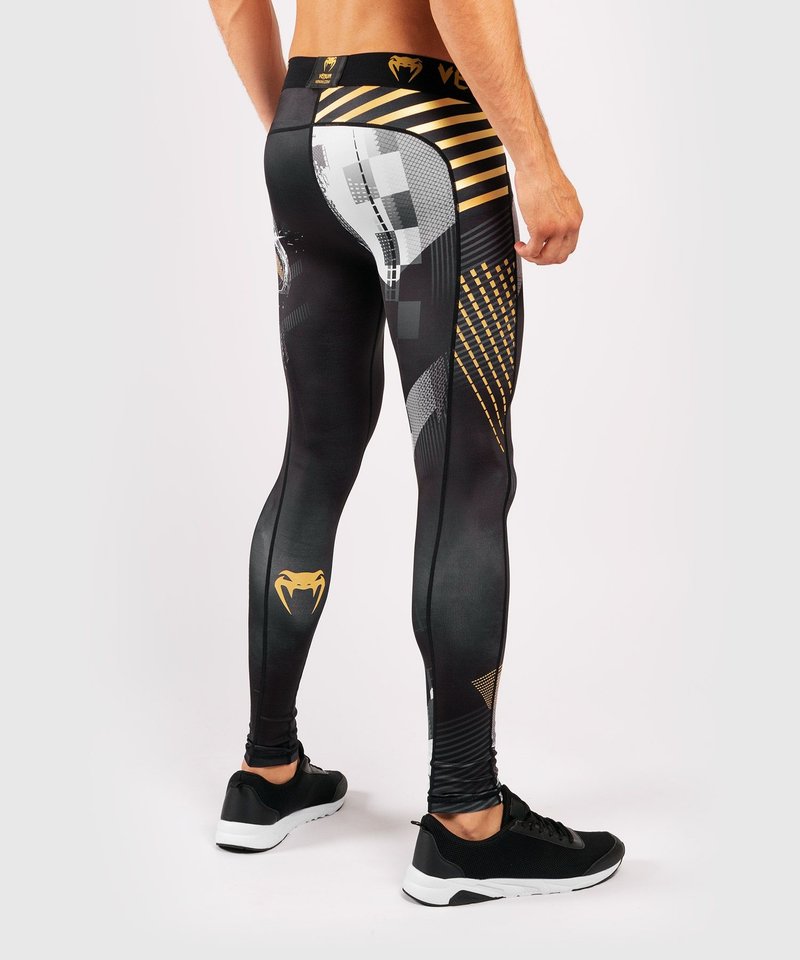 Venum Venum SKULL Legging Spats Tights Zwart Goud