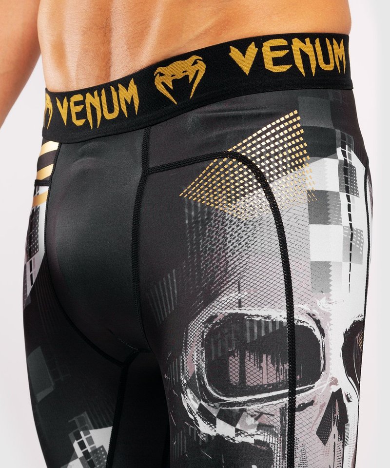 Venum Venum SKULL Spats Tights Black Gold
