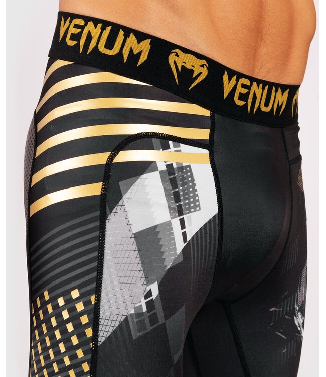 Venum SKULL Legging Spats Tights Zwart Goud