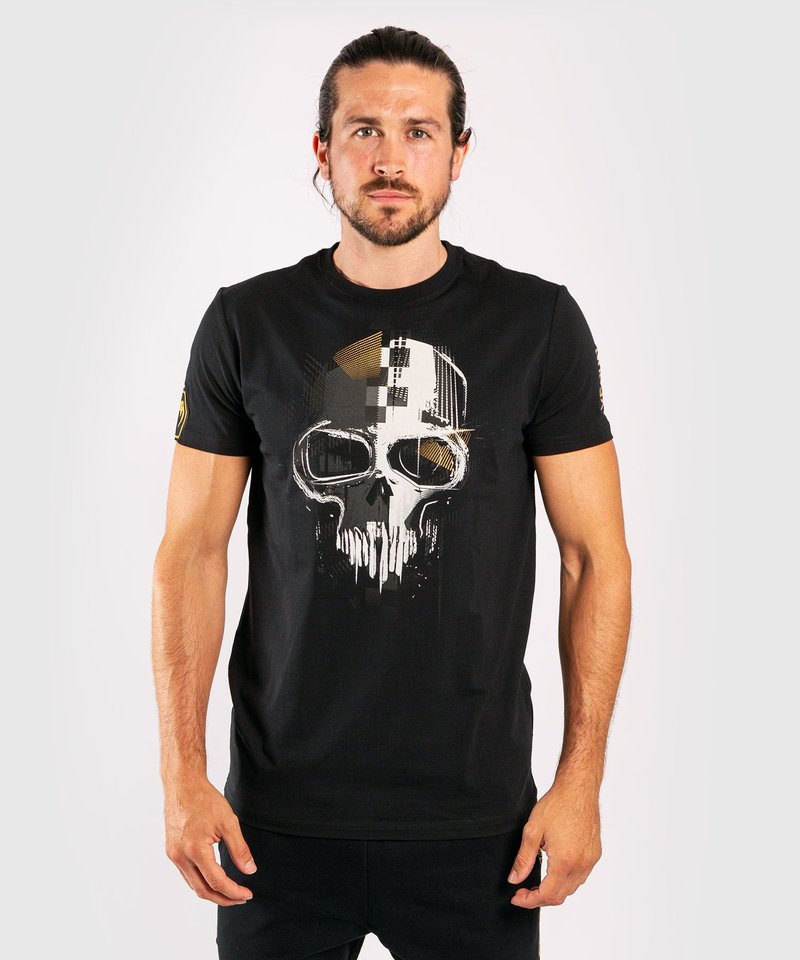 Venum Venum Skull T-Shirts Black Gold Venum Fightwear