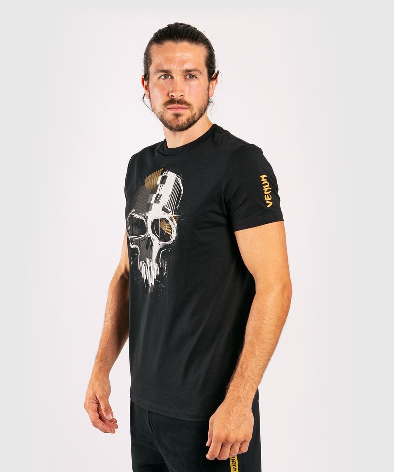 Venum Venum Skull T-Shirts Black Gold Venum Fightwear