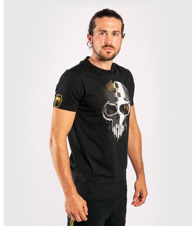Venum Skull T-shirts Zwart Goud