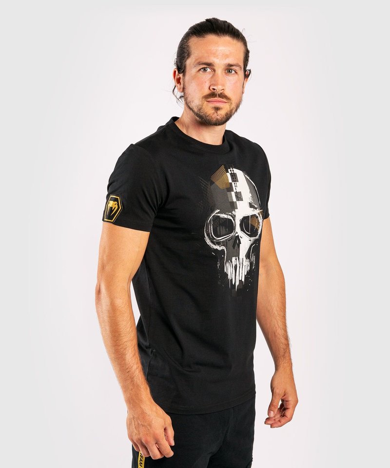 Venum Venum Skull T-Shirts Black Gold Venum Fightwear