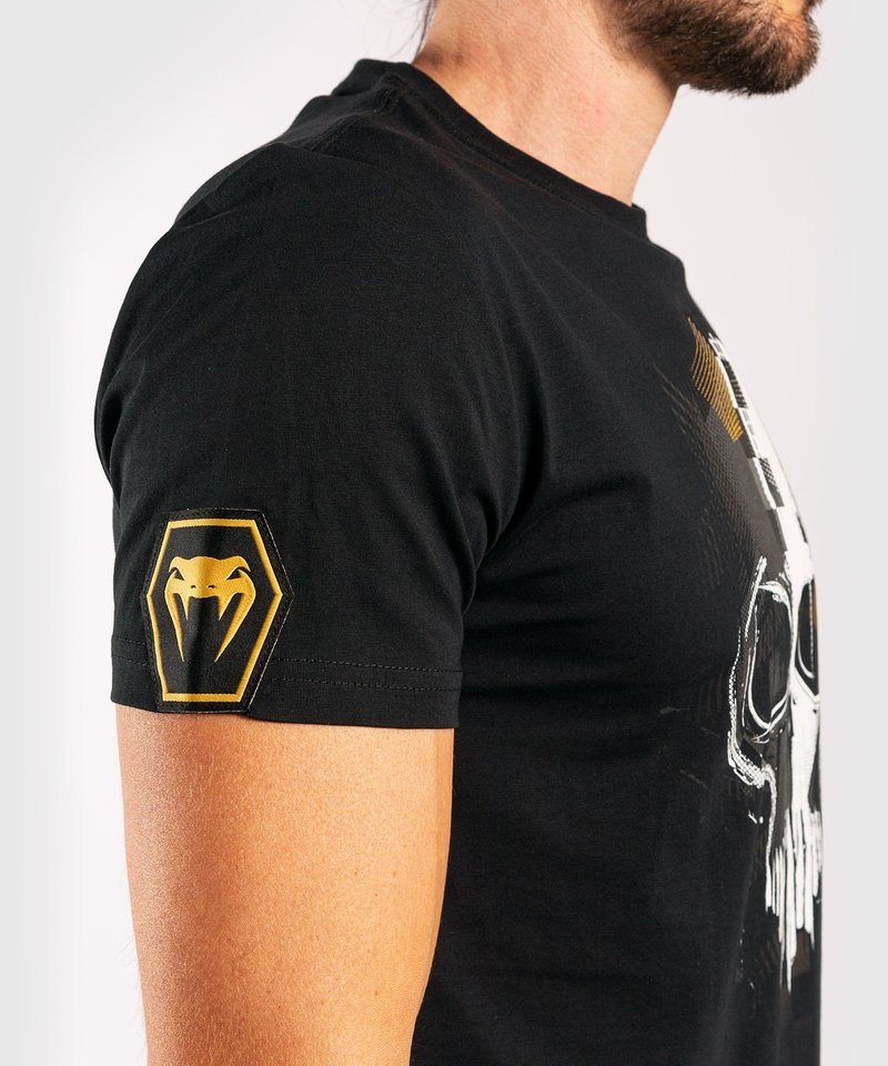 Venum Venum Skull T-Shirts Black Gold Venum Fightwear