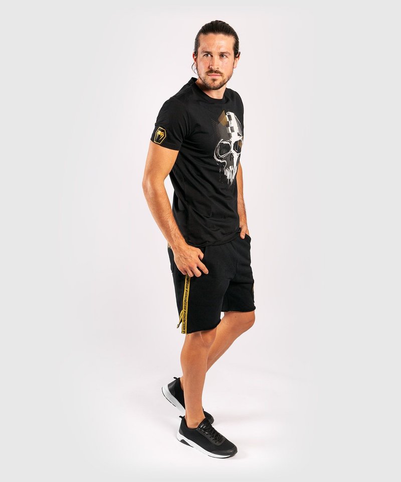 Venum Venum Skull T-Shirts Black Gold Venum Fightwear