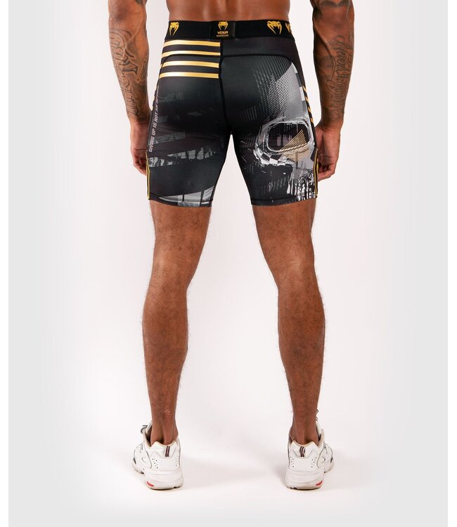 Venum Venum Skull Compression Shorts Zwart Goud