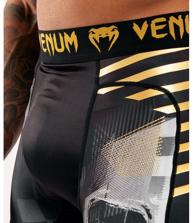 Venum Venum Skull Compression Shorts Zwart Goud
