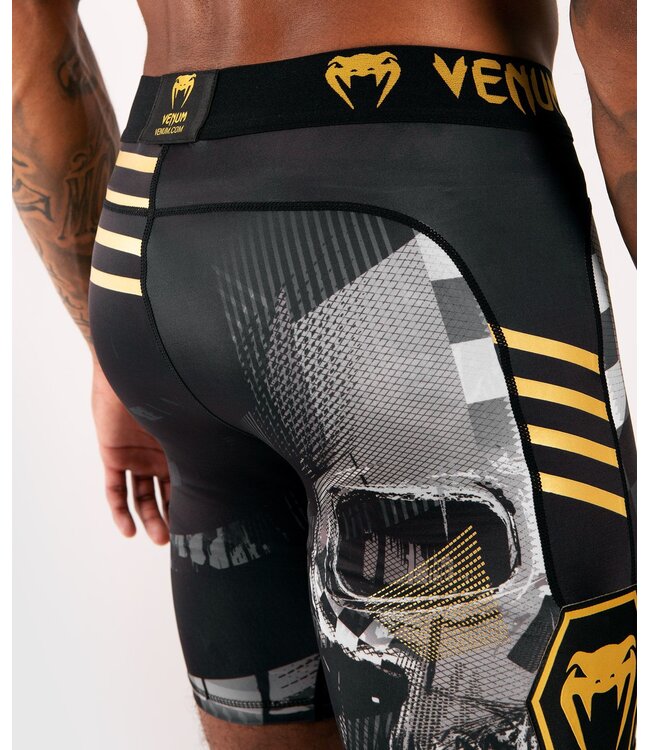 Venum Venum Skull Compression Shorts Zwart Goud