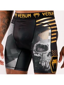 Venum Venum Skull Compression Shorts Zwart Goud