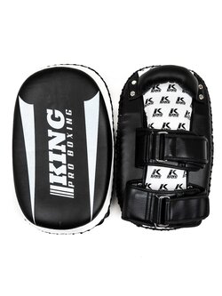 King Pro Boxing King Armpads KPB/REVO KP Thai Pads Black White per Pair