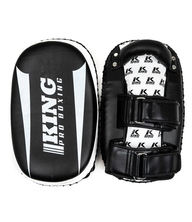 King Pro Boxing King Armpads KPB/REVO KP Thai Pads Schwarz Weiß pro Paar