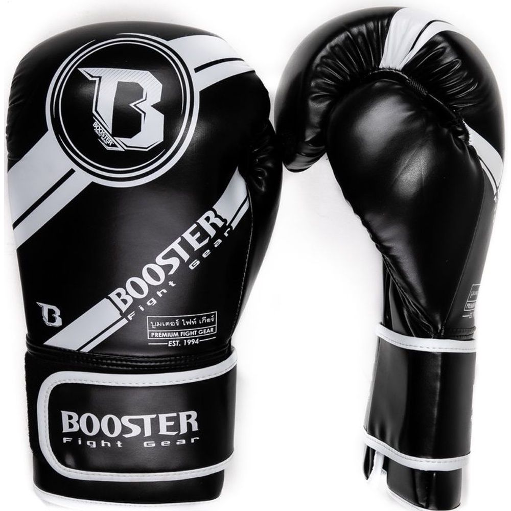 1 DEUTSCHLAND Striker Booster Premium - BG Schwarz Weiß FIGHTWEAR Boxhandschuhe SHOP