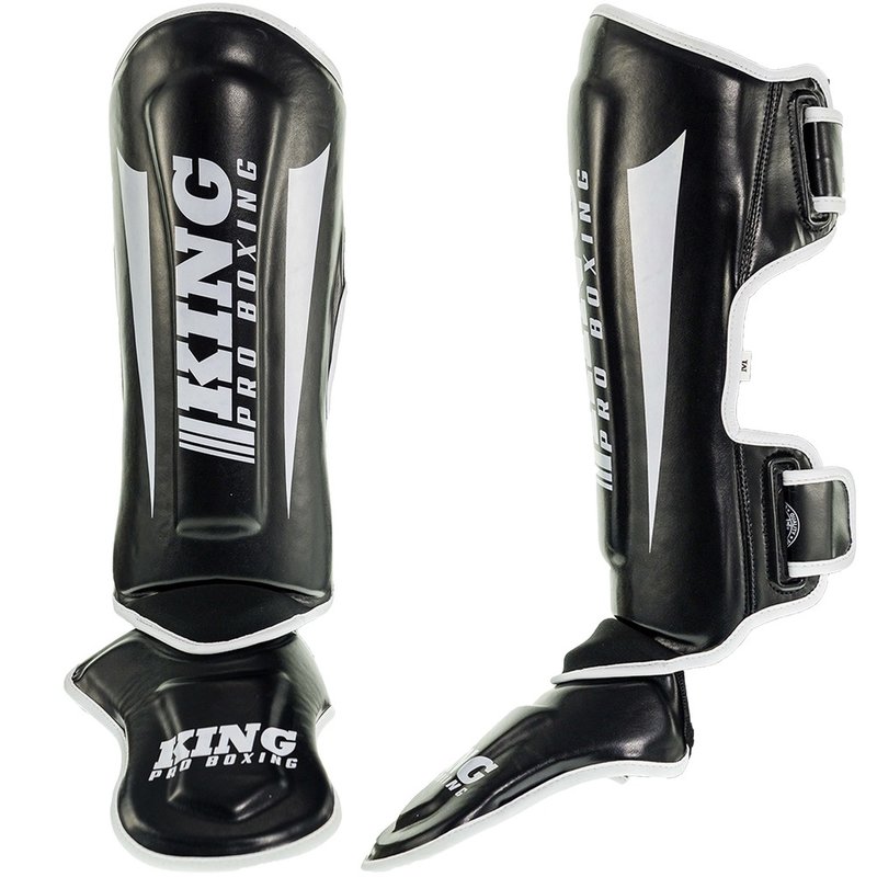 King Pro Boxing King Pro Boxing Schienbeinschützer KPB SG REVO 1 Schwarz Weiss