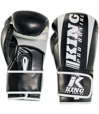 King Pro Boxing King Pro Boxing KPB/REVO 1 Boxing Gloves Black White