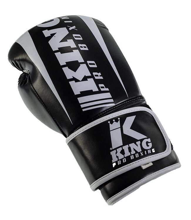 King Pro Boxing KPB/REVO 1 Boxing Gloves Black White