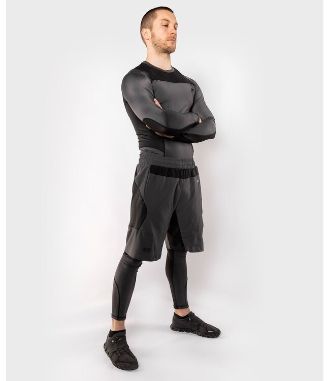 Venum Legging G-Fit Kompressionshose Grau Schwarz