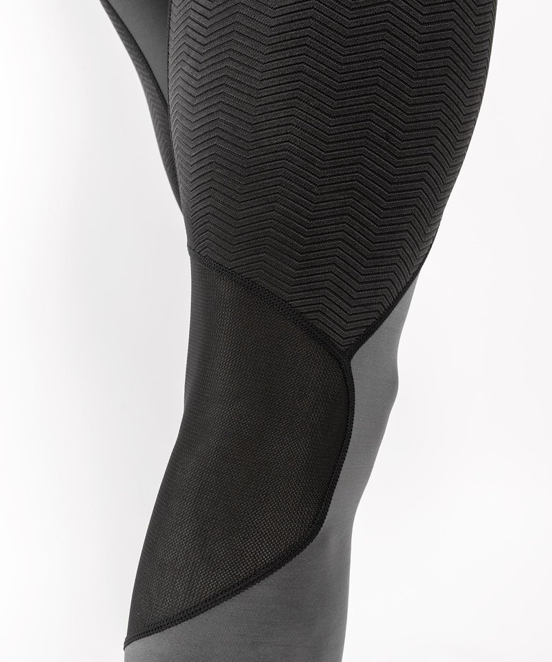 Venum Legging G-Fit Compression Pants Grey Black - FIGHTWEAR SHOP EUROPE