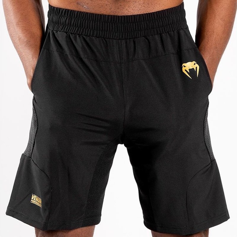 Venum Venum G-FIT Training Fitness Shorts Black Gold