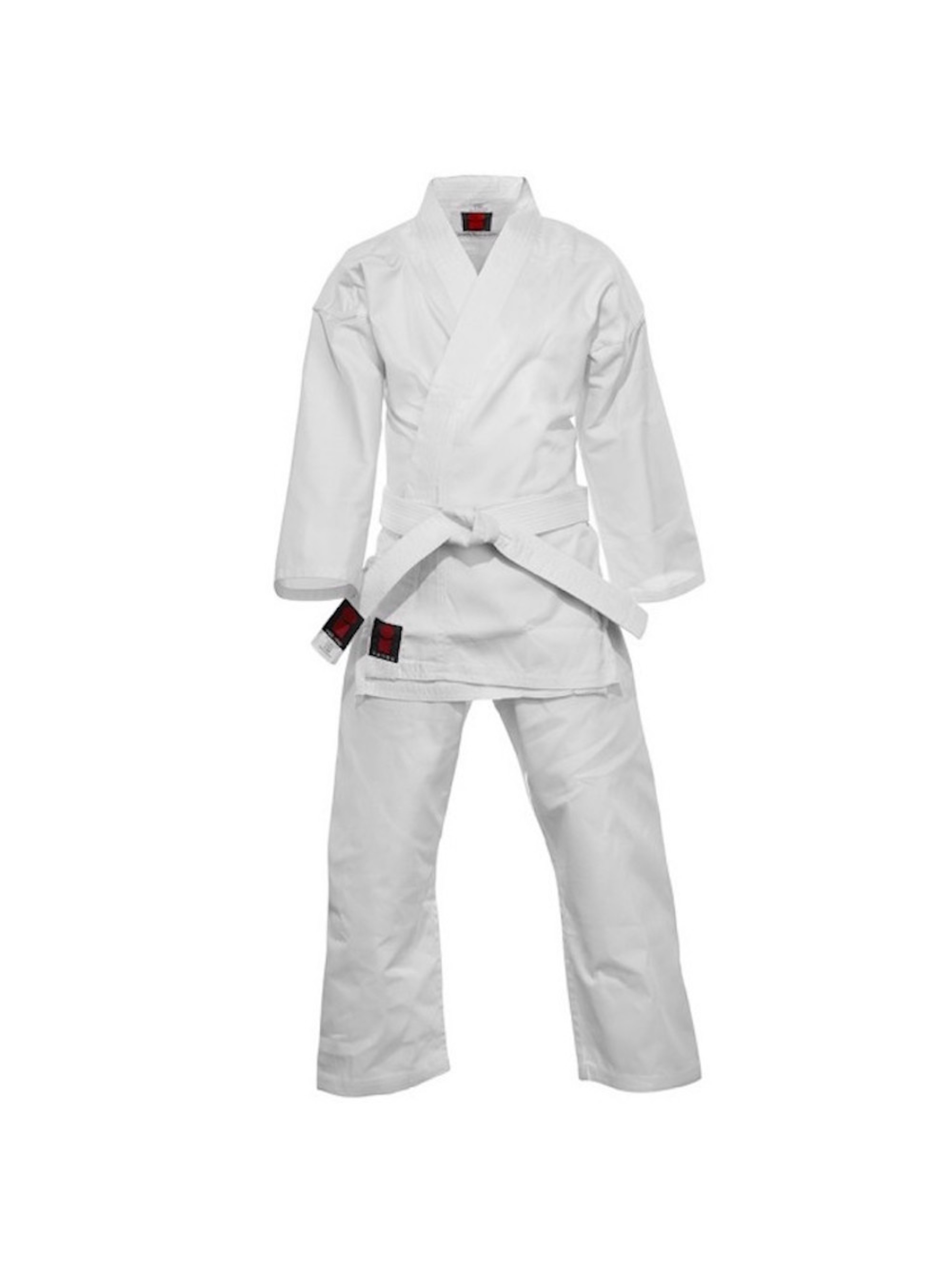 Essimo Karate suit Kensu White Karate Gi with white Belt FIGHTWEAR