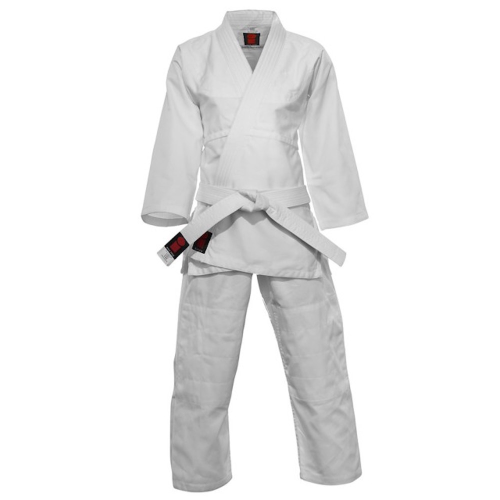 Matsuru judo suit Juvo 0003 with label White Judo Clothing FIGHTWEAR SHOP EUROPE